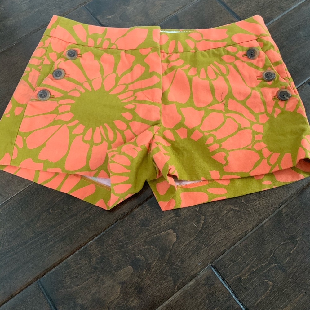 J crew shorts sz 2 floral chic